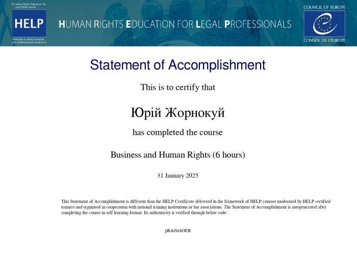 Права людини в Збройних Силах, бізнес і права людини