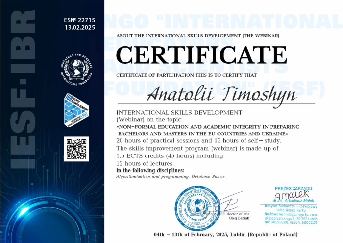 Удосконалення професійних навичок