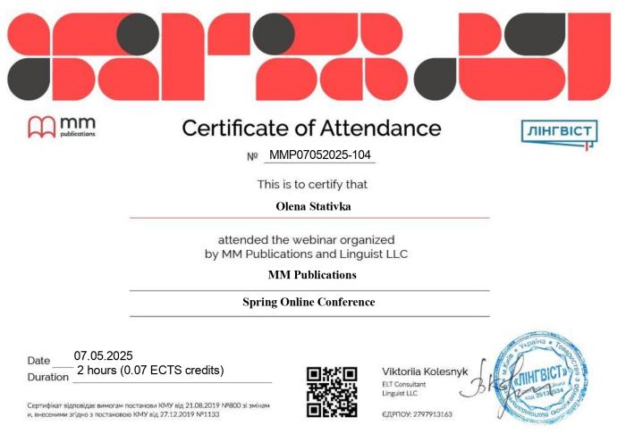 Розвиток мовленнєвої компетенції – одна з умов вільного володіння іноземною мовою