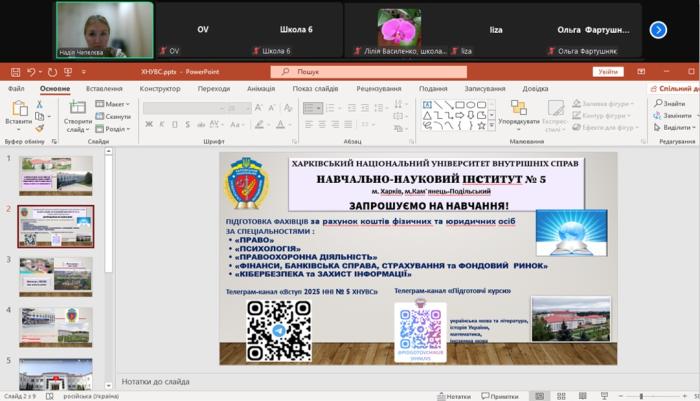 Профорієнтаційний захід для харківських ліцеїстів