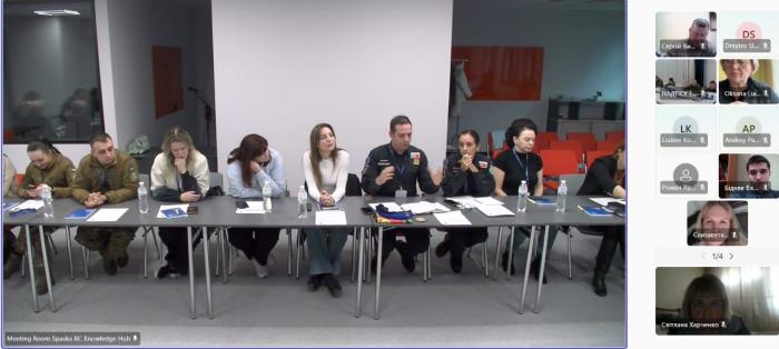 Обговорення досвіду впровадження сертифікованого ЄС тренінгу з надання першої психологічної допомоги