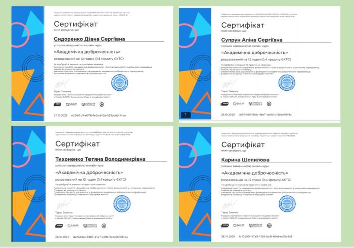 Удосконалення професійних навичок з академічної доброчесності