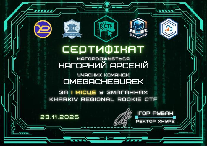 Курсанти ХНУВС – переможці CTF-змагань