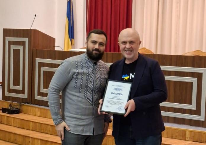 KhNUIA lecturer was awarded for volunteer activities